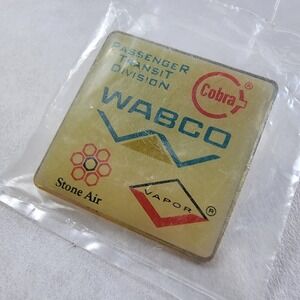 WABCO Passenger Transit Division Gold Tone Lapel Pin Rare Vintage Sealed
